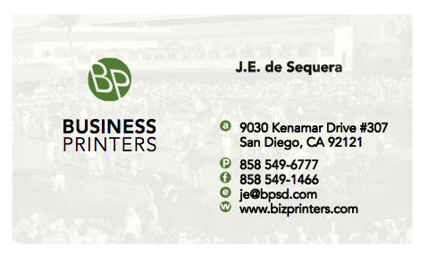 Business Card with Bleeds